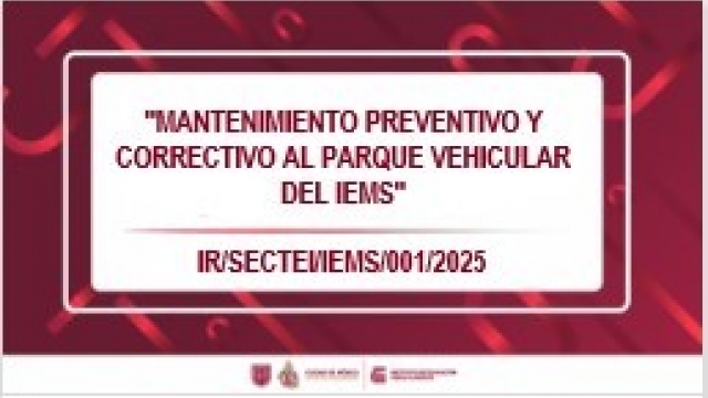Mantenimiento parque vehicular