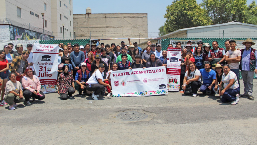 Gran Tequio IEMS en la nueva sede del Plantel Azcapotzalco II