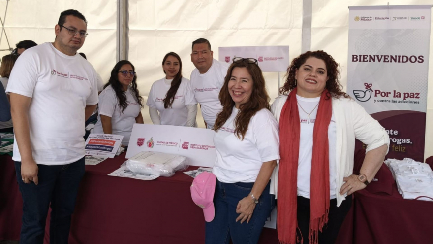 El IEMS participa en la Jornada Nacional por la Paz y Contra las Adicciones