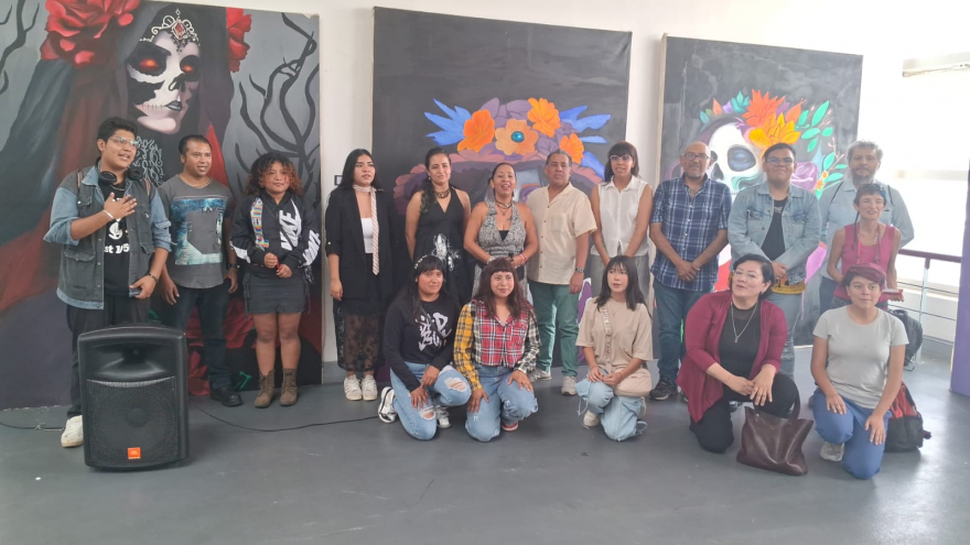 Exposición de Artes Plásticas del IEMS en el Centro Cultural "Futurama"