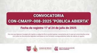CONVOCATORIA CON-CMAYP-008-2025 "PÚBLICA ABIERTA"