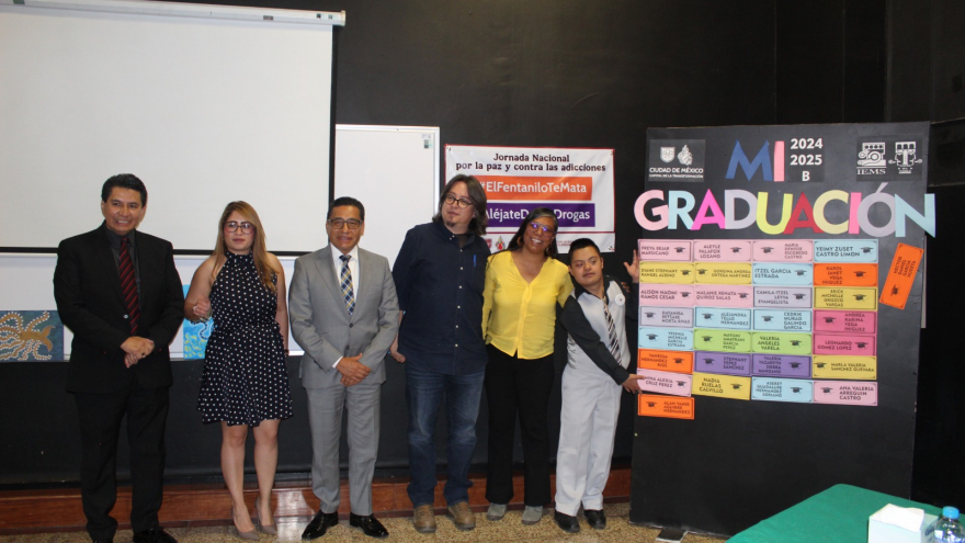 Alan Yahir Aguirre Hernández concluye exitosamente su bachillerato en el Plantel Cuauhtémoc “Teatro del Pueblo”