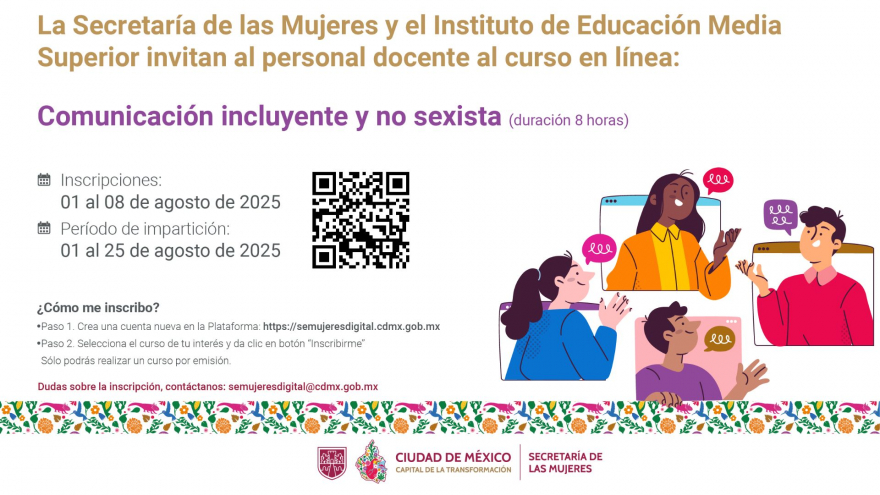 Curso en línea: Comunicación incluyente y no sexista