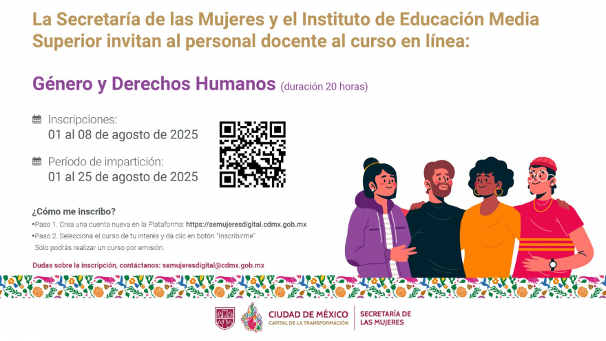 Curso en línea sobre la igualdad de género y el respeto a los derechos humanos